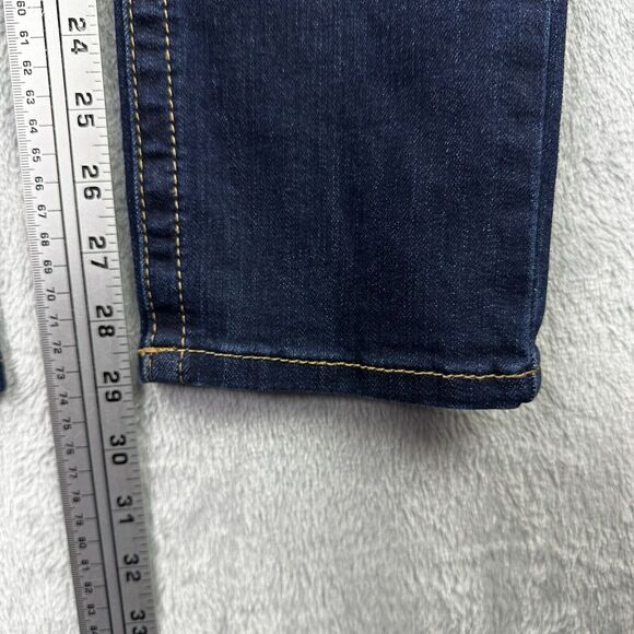 seven 7 tummyless highrise skinny jeans 12 Blue Stretch Denim - Picture 5 of 14